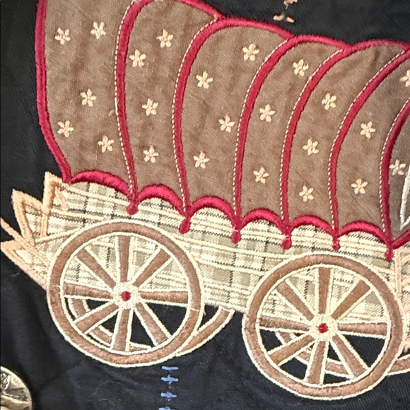 Women's Black Embroidered Jean Jacket - Picture 4 of 13